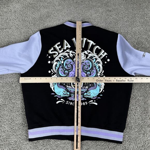 Disney Ursula Sea Witch Jacket Womens Medium Varsity Hot Topic Little Mermaid - Picture 11 of 13